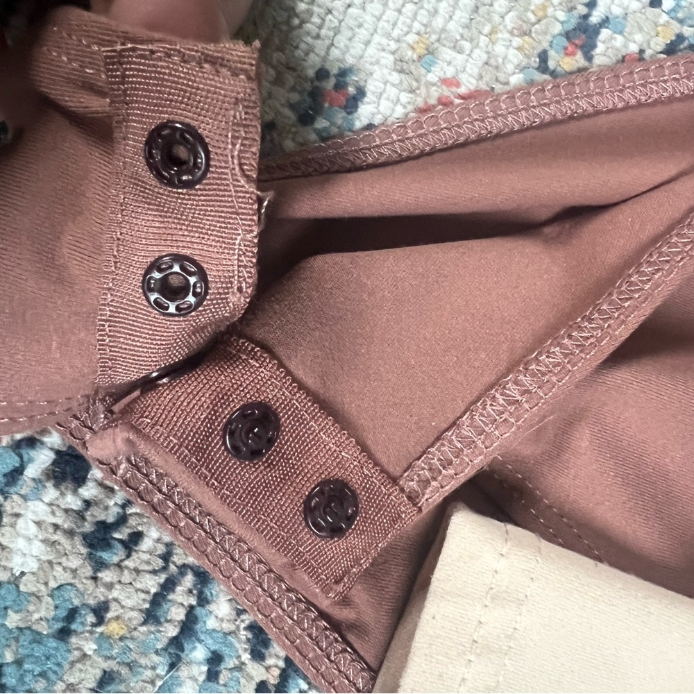 Shein Bodysuit Tops - Cream, Brown, and Black - Picture 5 of 8